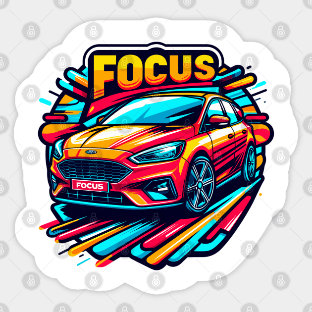 Ford Focus Sticker by Vehicles-Art